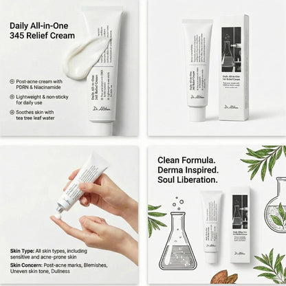 Dr. Althea 345 Relief Cream 50ml – Soothing Barrier Repair Gel-Cream for Acne-Prone & Sensitive Skin