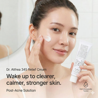 Dr. Althea 345 Relief Cream 50ml – Soothing Barrier Repair Gel-Cream for Acne-Prone & Sensitive Skin