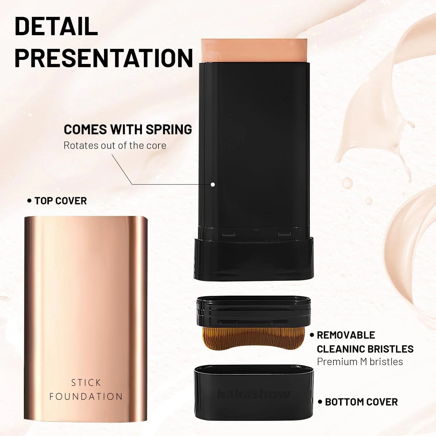 2-in-1 dual action Foundation Stick™