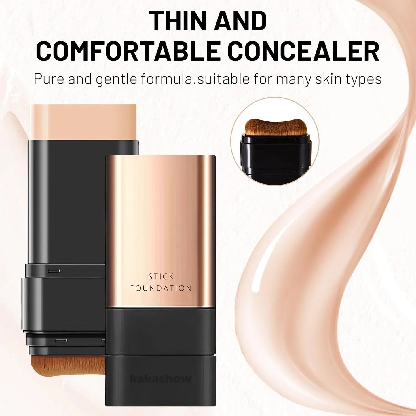 2-in-1 dual action Foundation Stick™