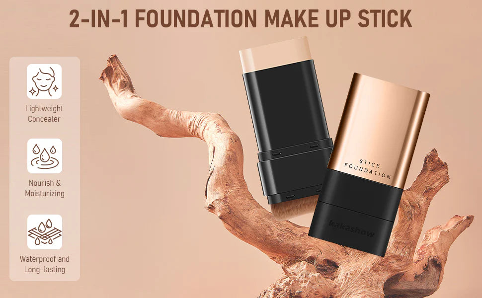 2-in-1 dual action Foundation Stick™